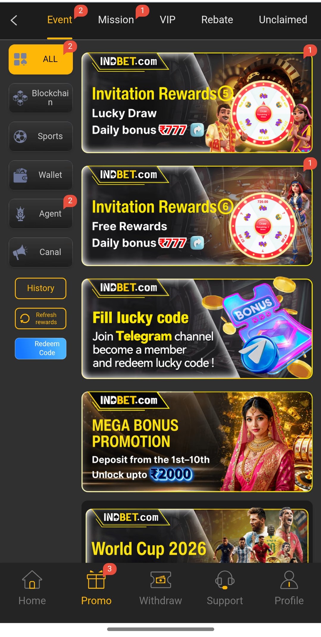 IndBet app screenshot 2